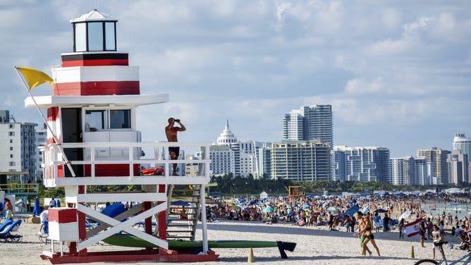 Lifeguard station at South Pointe.