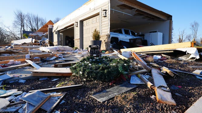 Photos from the ground in Aroma Park, Illinois, on March 12 capture the devastating destruction in Kankakee County after a tornado ripped through March 10