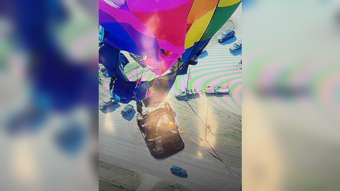 A hot air balloon carrying two passengers struck an approximate 925-foot cell tower in Longview, Texas, on Feb. 28.