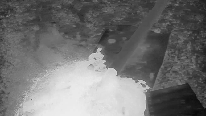 The bypass actively diverting wastewater away from the Potomac River.