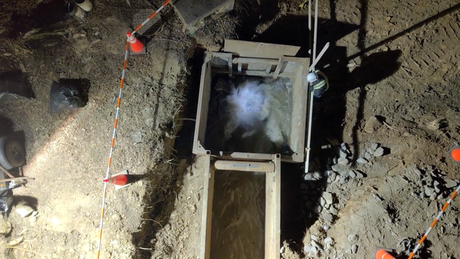 Crews are working around the clock to make sure the bypass continues working and to continue cleaning up the collapse site. 