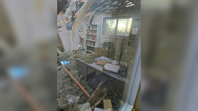 Tornado damages church in Union City, MI, Friday March 6