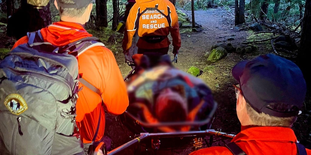 Photos: Hiker with broken ankle rescued after using SOS beacon in Mount Hood wilderness