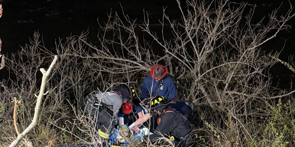 Video: Volunteer firefighters save an elderly fisherman in a dramatic rescue