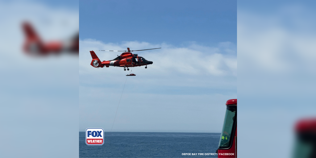 See it: US Coast Guard rescues man stranded along cliffside in Oregon