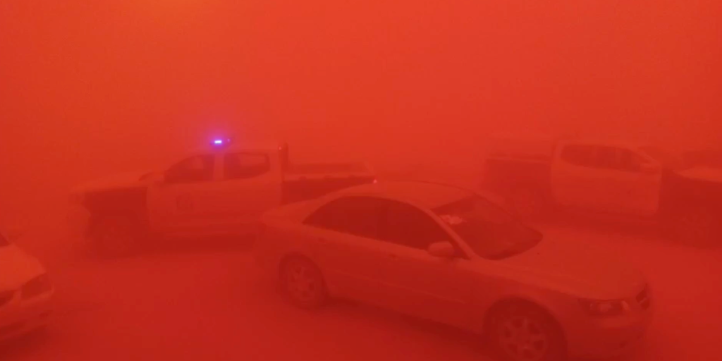 See it: Dust storm creates apocalyptic red skies in Libya