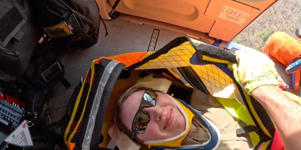 Watch: Minnesota conservation officer airlifted to safety after near 20-foot fall in heavily wooded area