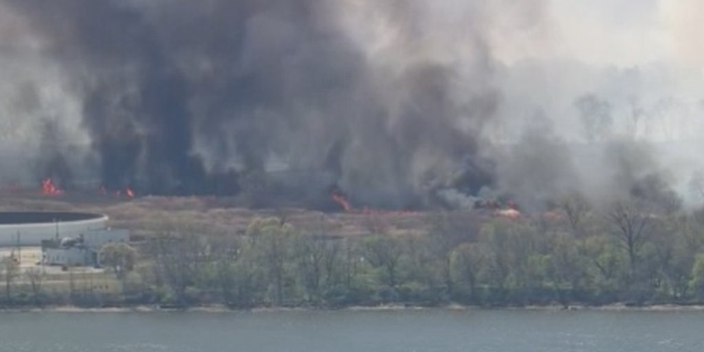 See it: Massive wildfire burns in New Jersey just miles outside Philadelphia