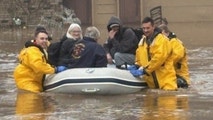 Photos: Firefighters rush to rescue 3 from Wisconsin home amid rising floodwaters