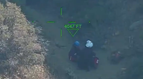 Video: Solo hiker rescued by helicopter after becoming injured on steep California trail