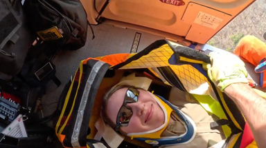 Watch: Minnesota conservation officer airlifted to safety after near 20-foot fall in heavily wooded area