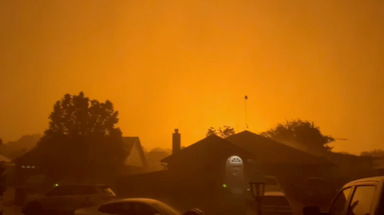 Caught on camera: Lightning strikes gas tank, triggering massive explosion in North Texas amid severe storms