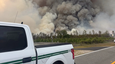 Progress made on containing massive wildfires in Florida, Georgia as rain moves in over areas in the South