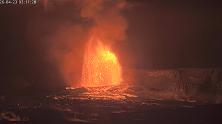 Lava sent spewing 1,000 feet into the air as Hawaii's Kilauea undergoes 45th eruptive episode