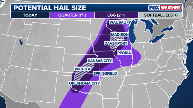 Hail forecast.
