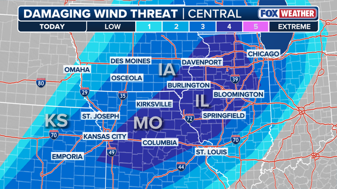Friday wind threat.