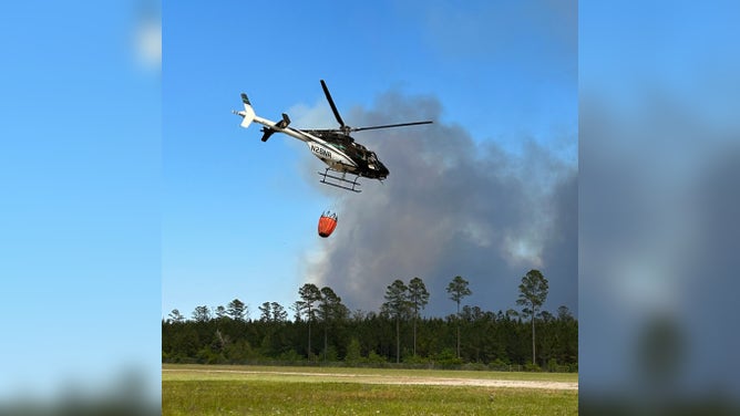 Georgia DNR Law Enforcement respond to the Pineland Road Wildfire in Clinch County and the Brantley County Wildfire.