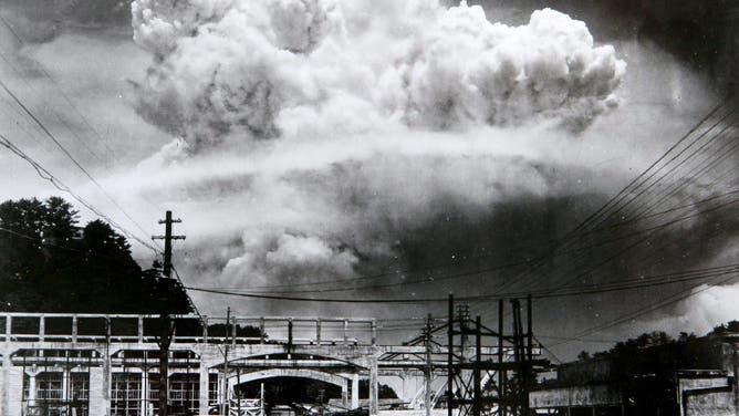 The nuclear bombing of Nagasaki, Japan, 9th August 1945 during world war two.