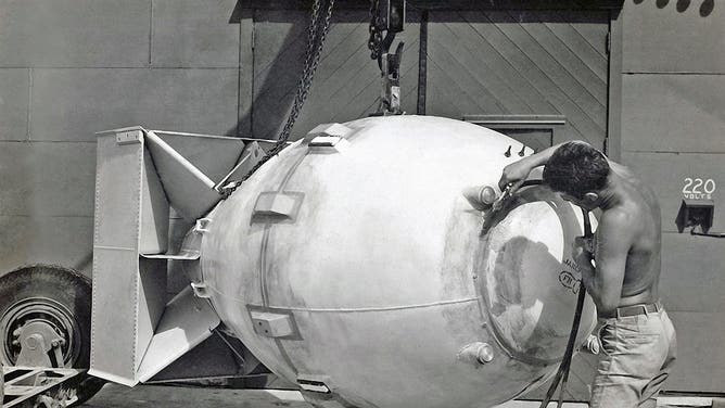 Atomic Bomb Fat Man later thrown over Nagasaki in 1945.