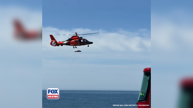 A 25-year-old male is rescued after sustaining an ankle injury.