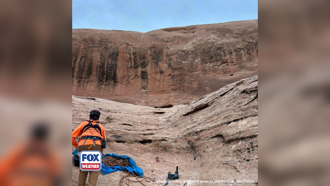 Members of the Grand County Sheriff’s Search and Rescue team complete a complex rescue for an injured hiker in Utah.