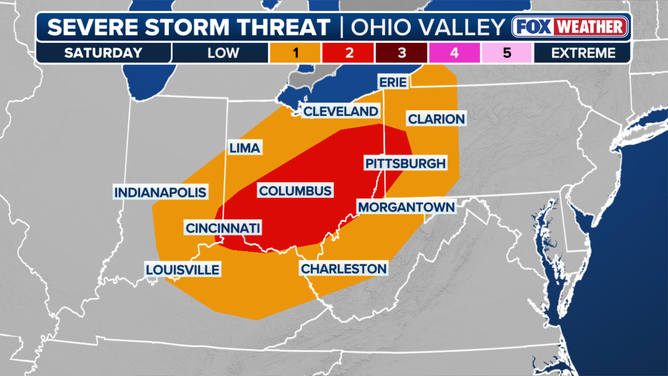 Saturday severe weather threat.