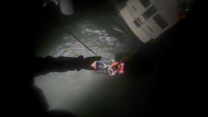 On Saturday, April 4, the USCG saved 4 people from a disabled boat battling 12-foot waves off Moriches Inlet.