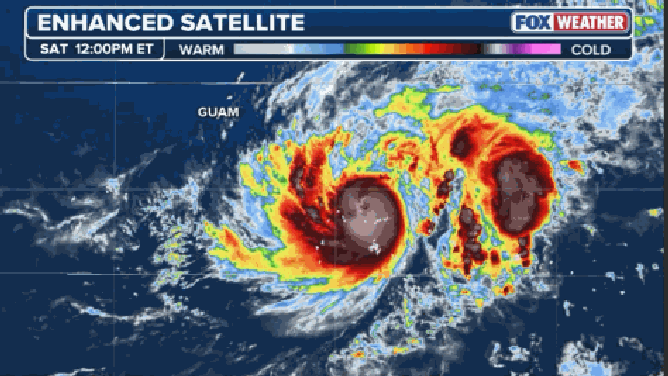 Violent tropical system raises risk of rare direct impact on Guam as Western Pacific storm season ramps up
