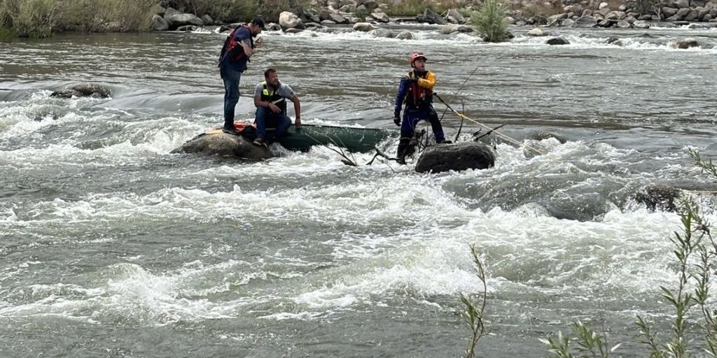 Watch: Dramatic rescue unfolds on a Nevada river as officers quickly save two people