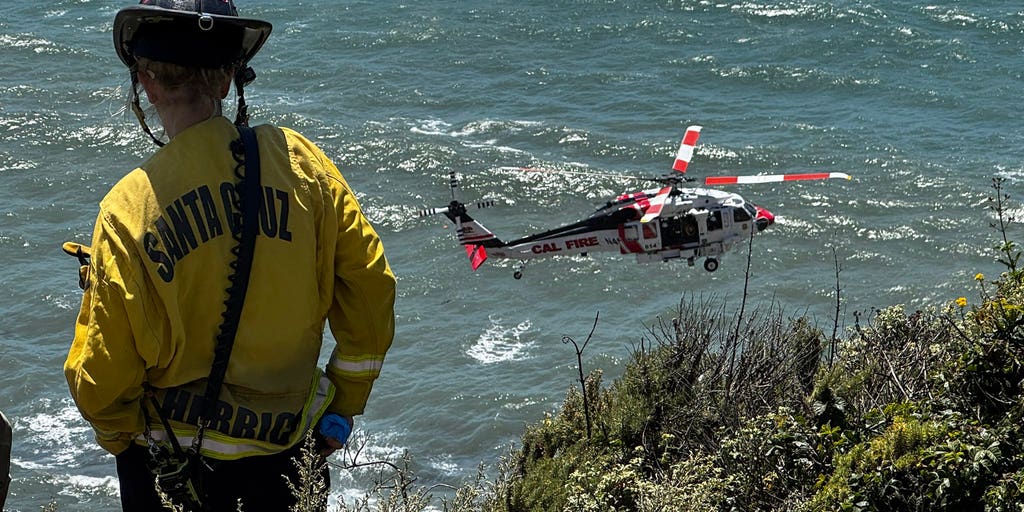 Driver dies after car crashes nearly 500 feet off a cliff onto California beach