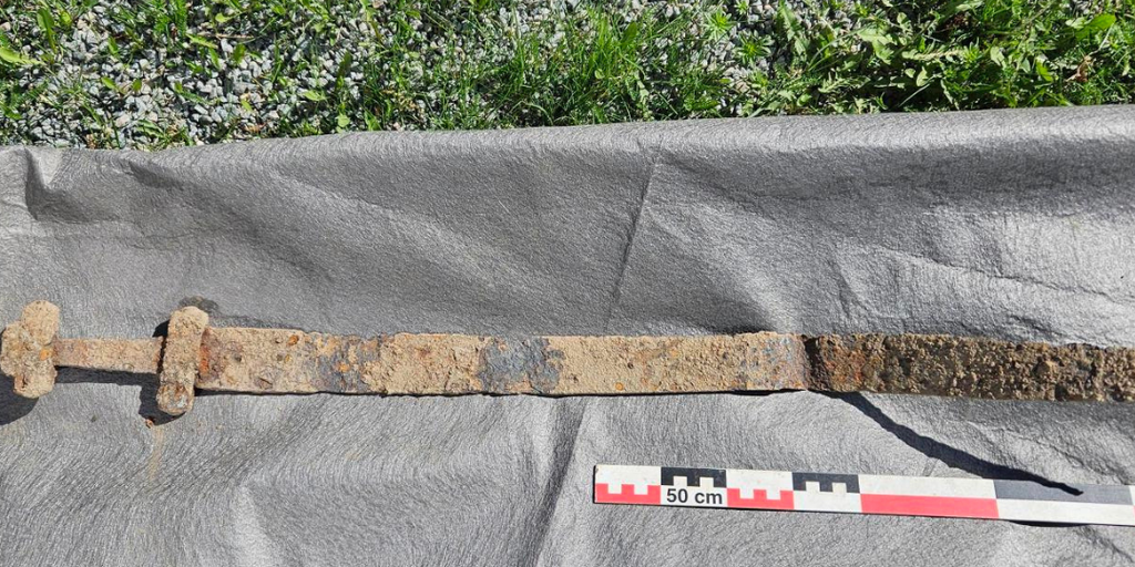 Photos: 1,300-year-old Viking era sword discovered by first grade student on school field trip