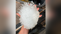 Experts confirm this hailstone broke the record as the biggest in Texas history