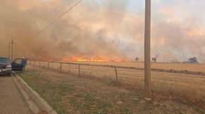 Evacuations underway as lightning sparks massive grassfire and burns thousands of acres in Texas