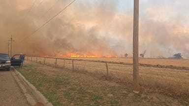 Evacuations underway as lightning sparks massive grassfire and burns thousands of acres in Texas