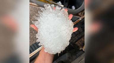Experts confirm this hailstone broke the record as the biggest in Texas history