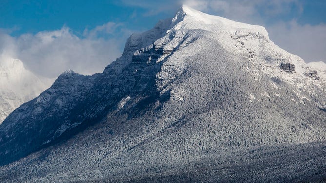 Mount Brown after a snowstorm. 