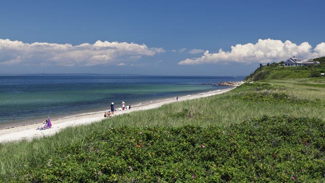 A view across Menemsha Beach on Cape Cod.