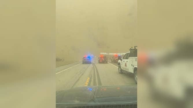 A major dust storm created blizzard-like conditions in western North Dakota Thursday afternoon, reducing visibility to near-zero and causing several crashes on local highways.