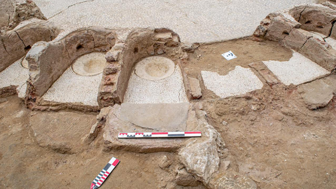 A Roman villa is uncovered by archeologists in Egypt.