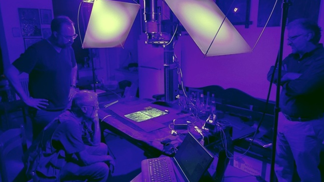 Researchers at the University of Glasgow use new imaging technology to recover pages of the New Testament.