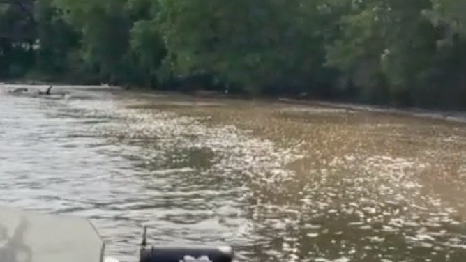 Flooding in the Chattahoochee River on May 22, 2026.