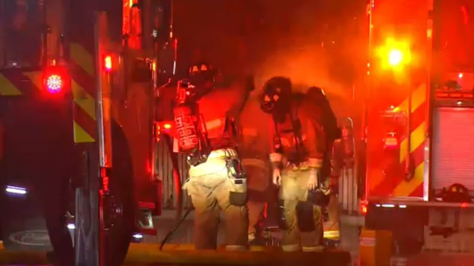 The Spokane Valley Fire Department responded to a house fire that officials said was initially reported as caused by a lightning strike.