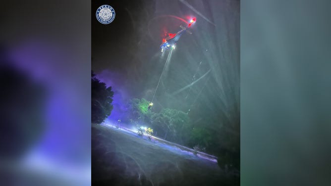 Three men rescued from floodwaters in Williamson County, Texas, outside of Florence overnight Wednesday.