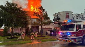 See it: Lightning strike causes major house fire during severe thunderstorms in Texas