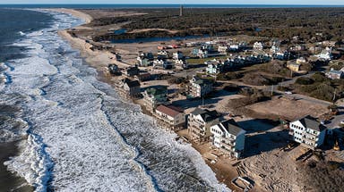 Coastal low to batter vulnerable Carolina coastline with gusty winds and rough seas