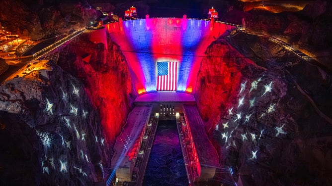 The Hoover Dam in honor of America 250.