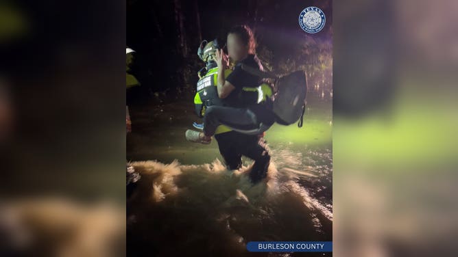 First responders work through the night to rescue people amid flooding in Texas.