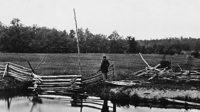 Mathew Brady Surveying Gettysburg Battlefield
