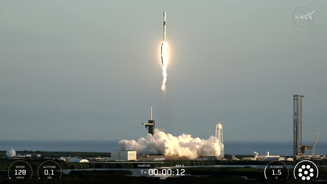 SpaceX Falcon 9 rocket carrying SOLAR-1 and two other instruments into deep space on Sept. 24, 2025.
