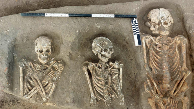 Officials uncover a roman cemetery in Egypt.